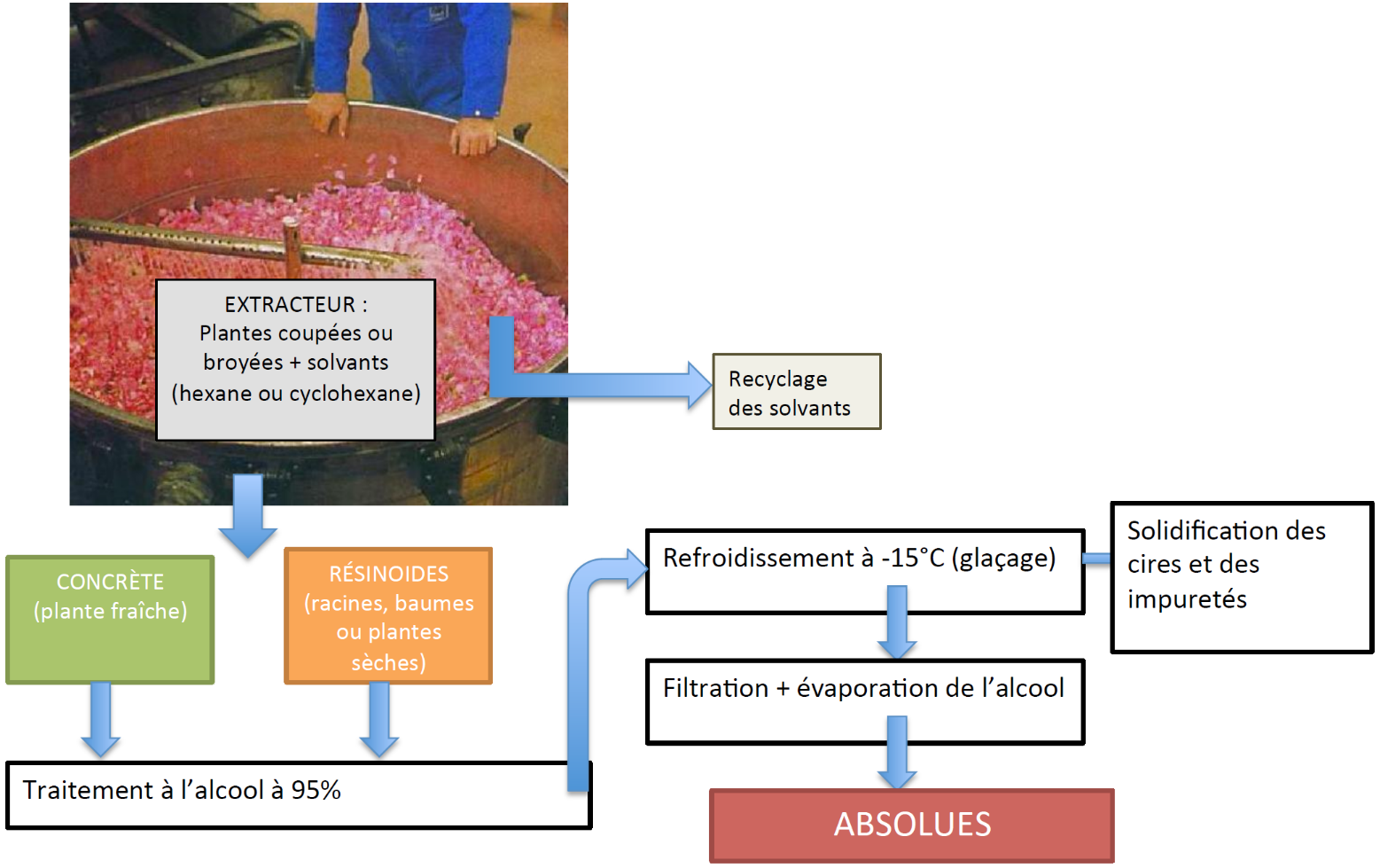 Extraction au solvant : concrète et absolue